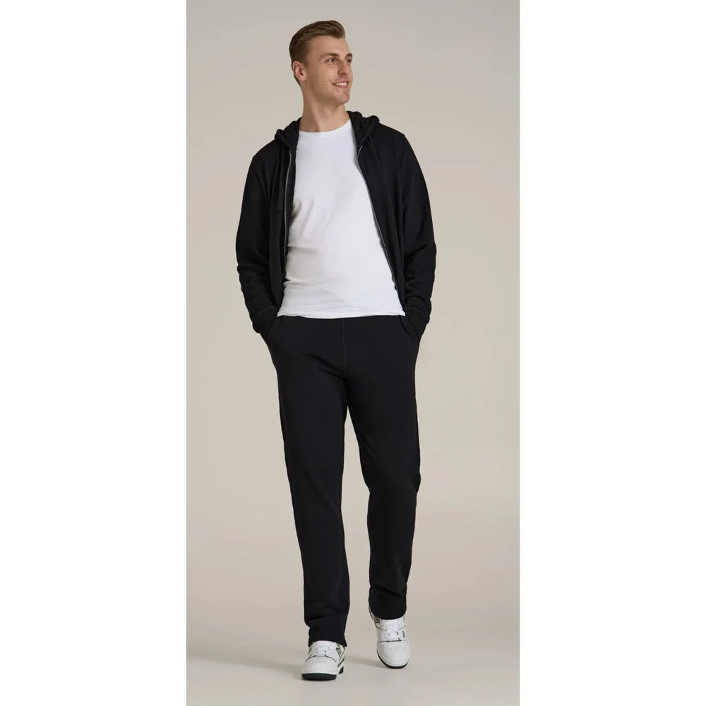 American Tall Wearever 2.0 Fleece Straight Leg Sweatpants Black Mens Medium XT